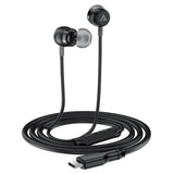 Acefast Casti cu Fir (L8), Type-C, In-Ear, cu Microfon, Telecomanda, Flexibil, Silicon, 1.2m, Gri