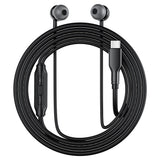 Acefast Casti cu Fir (L8), Type-C, In-Ear, cu Microfon, Telecomanda, Flexibil, Silicon, 1.2m, Gri