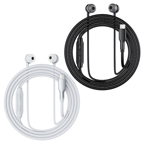 Acefast Casti cu Fir (L8), Type-C, In-Ear, cu Microfon, Telecomanda, Flexibil, Silicon, 1.2m, Gri