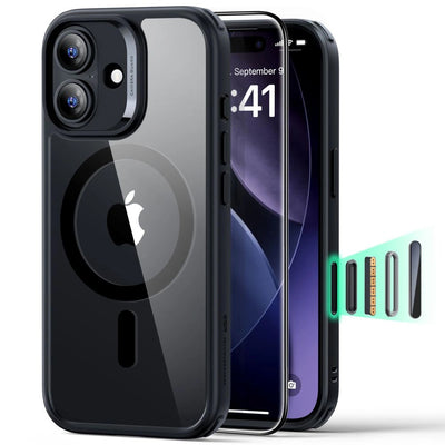Folie ESR Classic, Hybrid, Halolock, Included, iPhone, 17, Clear