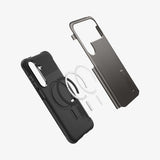 Husa pentru Samsung Galaxy S25 FE, Spigen Slim Armor MagSafe (ACS10230), cenusiu