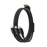 Cablu Baseus de date Silky (P10377705123-00), Incarcare rapida, USB to USB-C, Lightning, Micro-USB, 100W, 480Mbps, 1.5m, negru