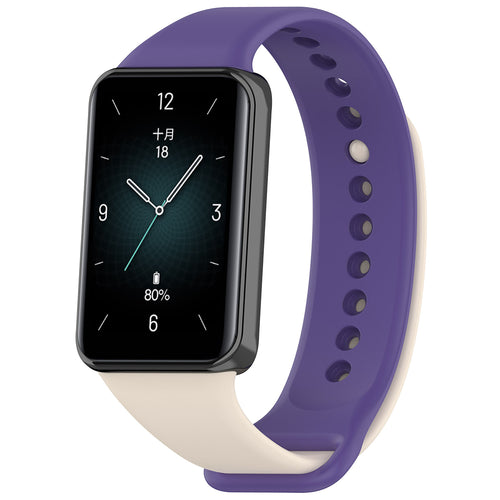 Curea pentru Honor Band 9, Techsuit Watchband (W014), crem;mov