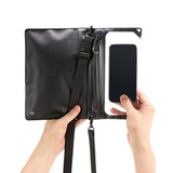 Spigen Waterproof Crossbag A640 (AMP09746), Universal Crossbody Pouch pentru Accessories, 2 Compartimens, Negru