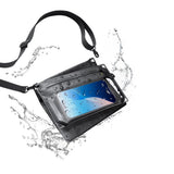 Spigen Waterproof Crossbag A640 (AMP09746), Universal Crossbody Pouch pentru Accessories, 2 Compartimens, Negru