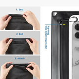 Spigen Waterproof Crossbag A640 (AMP09746), Universal Crossbody Pouch pentru Accessories, 2 Compartimens, Negru