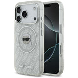 Husa pentru iPhone 17 Pro, Karl Lagerfeld IML Karl Head Logo MagSafe (KLHMP17LHMKBKHOG), gri