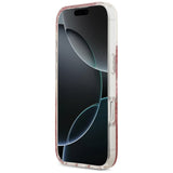 Husa pentru iPhone 17, Guess Resin Bottom Glitter MagSafe (GUHMP17SRGRGEP), roz