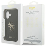 Husa pentru iPhone 17, Guess Hardcase 4G Grained Big and Classic Logo (GUHCP17SPGT4MBK), negru