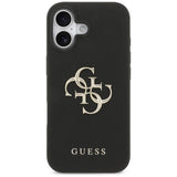 Husa pentru iPhone 17, Guess Hardcase 4G Grained Big and Classic Logo (GUHCP17SPGT4MBK), negru