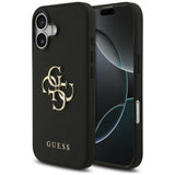 Husa pentru iPhone 17, Guess Hardcase 4G Grained Big and Classic Logo (GUHCP17SPGT4MBK), negru