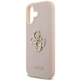 Husa pentru iPhone 17, Guess Hardcase 4G Grained Big and Classic Logo (GUHCP17SPGT4MBP), roz