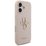 Husa pentru iPhone 17, Guess Hardcase 4G Grained Big and Classic Logo (GUHCP17SPGT4MBP), roz