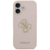 Husa pentru iPhone 17, Guess Hardcase 4G Grained Big and Classic Logo (GUHCP17SPGT4MBP), roz