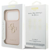 Husa pentru iPhone 17 Pro, Guess Hardcase 4G Grained Big and Classic Logo (GUHCP17LPGT4MBP), roz