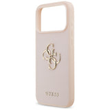 Husa pentru iPhone 17 Pro Max, Guess Hardcase 4G Grained Big and Classic Logo (GUHCP17XPGT4MBP), roz