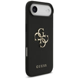 Husa pentru iPhone 17 Air, Guess Hardcase 4G Grained Big and Classic Logo (GUHCP17MPGT4MBK), negru