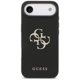 Husa pentru iPhone 17 Air, Guess Hardcase 4G Grained Big and Classic Logo (GUHCP17MPGT4MBK), negru