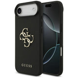 Husa pentru iPhone 17 Air, Guess Hardcase 4G Grained Big and Classic Logo (GUHCP17MPGT4MBK), negru
