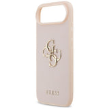 Husa pentru iPhone 17 Air, Guess Hardcase 4G Grained Big and Classic Logo (GUHCP17MPGT4MBP), roz