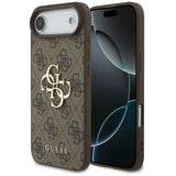 Husa pentru iPhone 17 Air, Guess Hardcase 4G Big Logo (GUHCP17M4GMGBR), maro