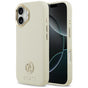 Husa pentru iPhone 17, Guess Grained Strass Logo MagSafe (GUHMP17SPGCRMDEE), bej