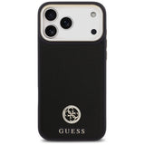 Husa pentru iPhone 17 Pro Max, Guess Grained Strass Logo MagSafe (GUHMP17XPGCRMDEK), negru