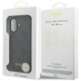 Husa pentru iPhone 17, Guess Hardcase 4G Charm Cradle MagSafe (GUHMP17SGF4GCK), negru