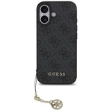 Husa pentru iPhone 17, Guess Hardcase 4G Charm Cradle MagSafe (GUHMP17SGF4GCK), negru