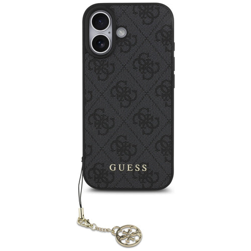 Husa pentru iPhone 17, Guess Hardcase 4G Charm Cradle MagSafe (GUHMP17SGF4GCK), negru
