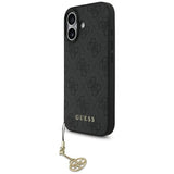 Husa pentru iPhone 17, Guess Hardcase 4G Charm Cradle MagSafe (GUHMP17SGF4GCK), negru