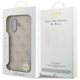 Husa pentru iPhone 17, Guess Hardcase 4G Charm Cradle MagSafe (GUHMP17SGF4GCP), roz