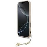 Husa pentru iPhone 17, Guess Hardcase 4G Charm Cradle MagSafe (GUHMP17SGF4GCP), roz