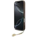 Husa pentru iPhone 17, Guess Hardcase 4G Charm Cradle MagSafe (GUHMP17SGF4GCW), maro