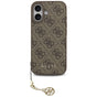Husa pentru iPhone 17, Guess Hardcase 4G Charm Cradle MagSafe (GUHMP17SGF4GCW), maro