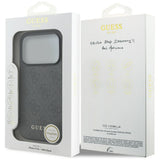 Husa pentru iPhone 17 Pro, Guess Hardcase 4G Charm Cradle MagSafe (GUHMP17LGF4GCK), negru