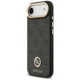 Husa pentru iPhone 17 Air, Guess Hardcase 4G Strass Logo MagSafe (GUHMP17MP4GRMDEK), negru