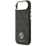 Husa pentru iPhone 17 Air, Guess Hardcase 4G Strass Logo MagSafe (GUHMP17MP4GRMDEK), negru