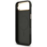 Husa pentru iPhone 17 Air, Guess Hardcase 4G Strass Logo MagSafe (GUHMP17MP4GRMDEK), negru