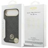 Husa pentru iPhone 17 Air, Guess Hardcase 4G Strass Logo MagSafe (GUHMP17MP4GRMDEK), negru