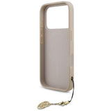 Husa pentru iPhone 17 Pro, Guess Hardcase 4G Charm Cradle MagSafe (GUHMP17LGF4GCP), roz
