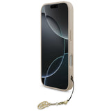 Husa pentru iPhone 17 Pro, Guess Hardcase 4G Charm Cradle MagSafe (GUHMP17LGF4GCP), roz