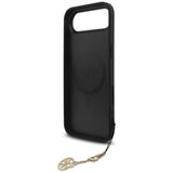 Husa pentru iPhone 17 Air, Guess Hardcase 4G Charm Cradle MagSafe (GUHMP17MGF4GCK), negru