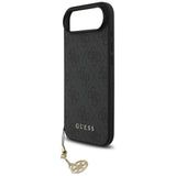 Husa pentru iPhone 17 Air, Guess Hardcase 4G Charm Cradle MagSafe (GUHMP17MGF4GCK), negru