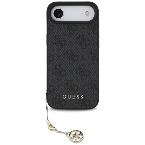 Husa pentru iPhone 17 Air, Guess Hardcase 4G Charm Cradle MagSafe (GUHMP17MGF4GCK), negru