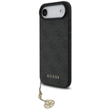 Husa pentru iPhone 17 Air, Guess Hardcase 4G Charm Cradle MagSafe (GUHMP17MGF4GCK), negru