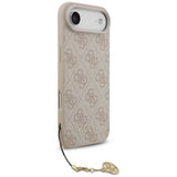 Husa pentru iPhone 17 Air, Guess Hardcase 4G Charm Cradle MagSafe (GUHMP17MGF4GCP), roz