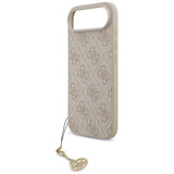 Husa pentru iPhone 17 Air, Guess Hardcase 4G Charm Cradle MagSafe (GUHMP17MGF4GCP), roz