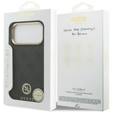 Husa pentru iPhone 17 Pro Max, Guess Hardcase 4G Strass Logo MagSafe (GUHMP17XP4GRMDEK), negru