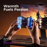 Ocoopa Hand Warmer UT2s GamerPro (UT4103-RD), cu Baterie externa, magnetic Design, 7 LED Lights, Type-C, 18W, 2x5000mAh, Rosu